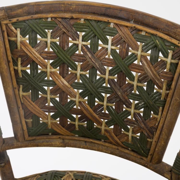 Bild 5 zu Objekt, 2 wicker chairs, 1940s, Italien, 158A 12