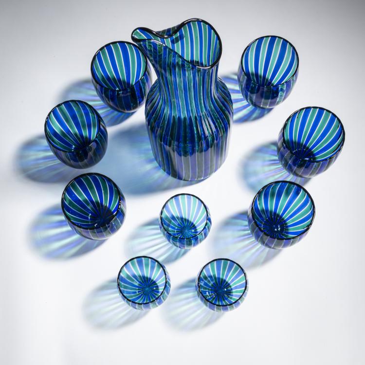 Bild 2 zu Objekt, Jug and 9 glasses, 1946/47, Gio Ponti, Venini & C., Murano, 158C 814