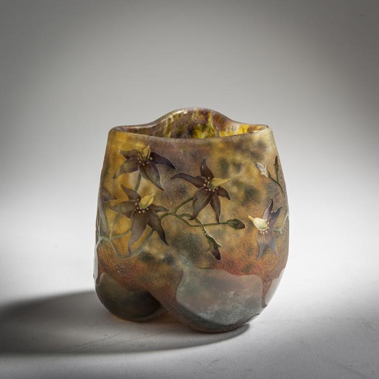 Hauptbild zu Objekt, Vase 'Solan&eacute;es', um 1910, Daum Fr&egrave;res, Nancy, 159B 131