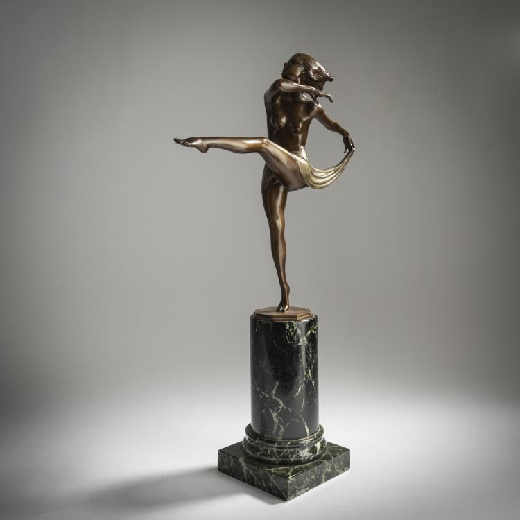Hauptbild zu Objekt, T&auml;nzerin, 1920er Jahre, Josef Lorenzl, Argentor, Wien, 159C 370