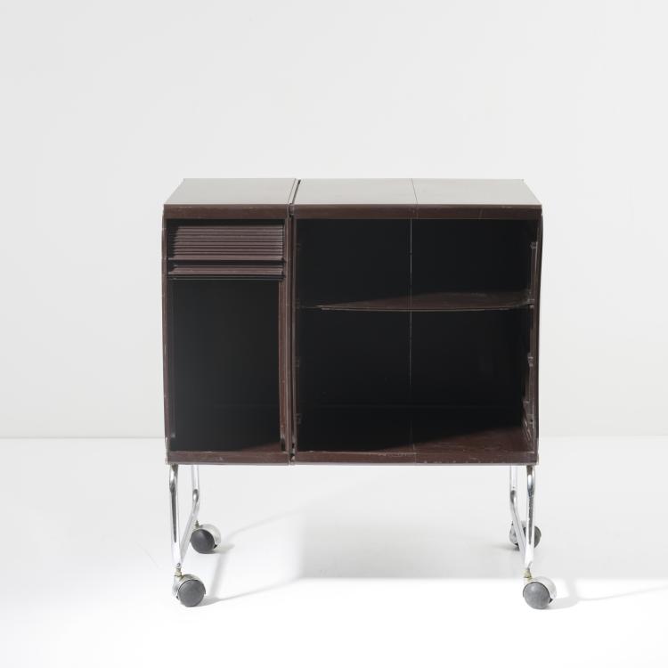 Bild 1 zu Objekt, Kleines Schr&auml;nkchen auf Rollen 'Square Plastic System', 1969, Joe Colombo, Elco, Scorz&egrave;, 158A 193