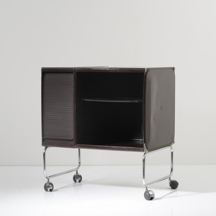 Bild 2 zu Objekt, Kleines Schr&auml;nkchen auf Rollen 'Square Plastic System', 1969, Joe Colombo, Elco, Scorz&egrave;, 158A 193