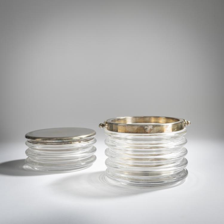 Hauptbild zu Objekt, Deckeldose und Eisk&uuml;bel aus der Serie 'Onda', 1970, Sergio Asti, Arnolfo di Cambio, Colle Val d'Elsa, Siena., 158A 100