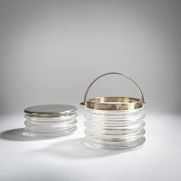 Bild 1 zu Objekt, Deckeldose und Eisk&uuml;bel aus der Serie 'Onda', 1970, Sergio Asti, Arnolfo di Cambio, Colle Val d'Elsa, Siena., 158A 100