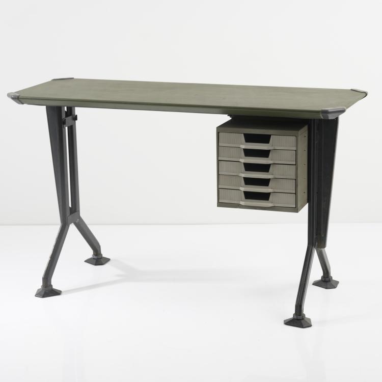 Hauptbild zu Objekt, 'Arco' typewriter table, 1963, Studio B.B.P.R., Olivetti, Mailand, 158A 139