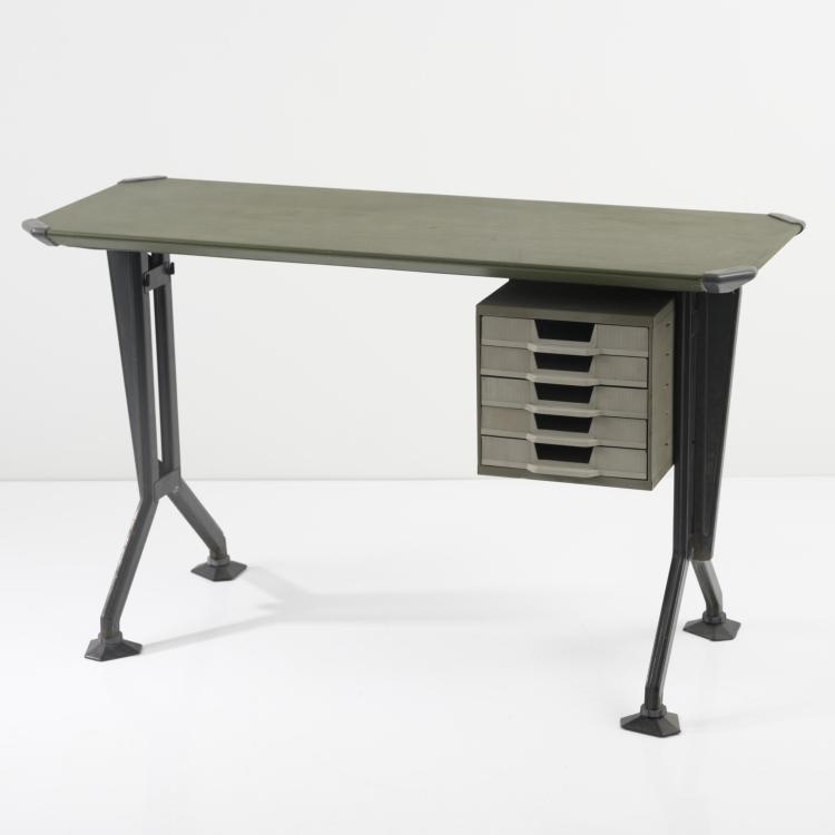 Bild 1 zu Objekt, 'Arco' typewriter table, 1963, Studio B.B.P.R., Olivetti, Mailand, 158A 139
