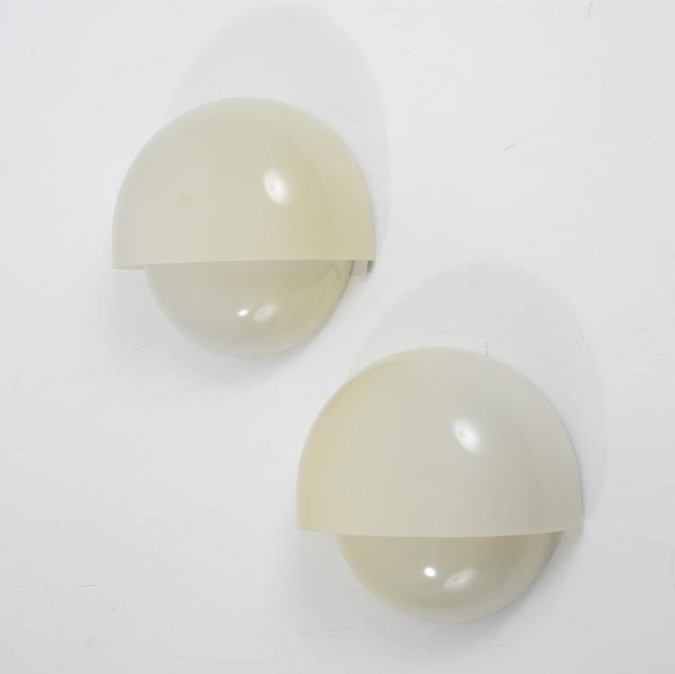 Hauptbild zu Objekt, 2 'Grande Mania' wall lights, 1963, Vico Magistretti, Artemide, Mailand, 158A 127