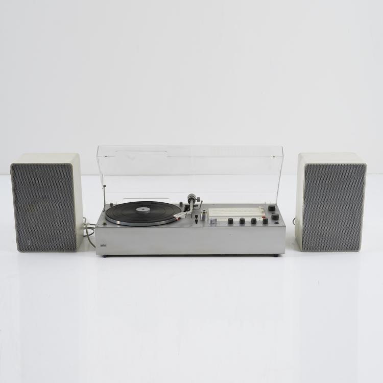 Hauptbild zu Objekt, Radio-phono system 'Audio 310', 1971 with two loudspeakers 'L 410', 1969, Dieter Rams, Braun AG, Frankfurt am Main, 158B 491