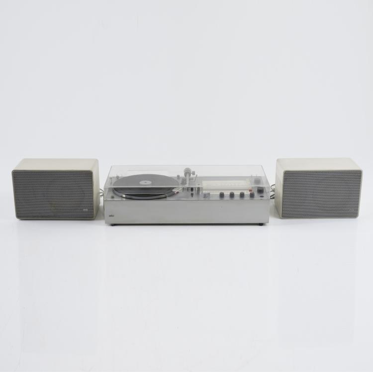 Bild 2 zu Objekt, Radio-phono system 'Audio 310', 1971 with two loudspeakers 'L 410', 1969, Dieter Rams, Braun AG, Frankfurt am Main, 158B 491