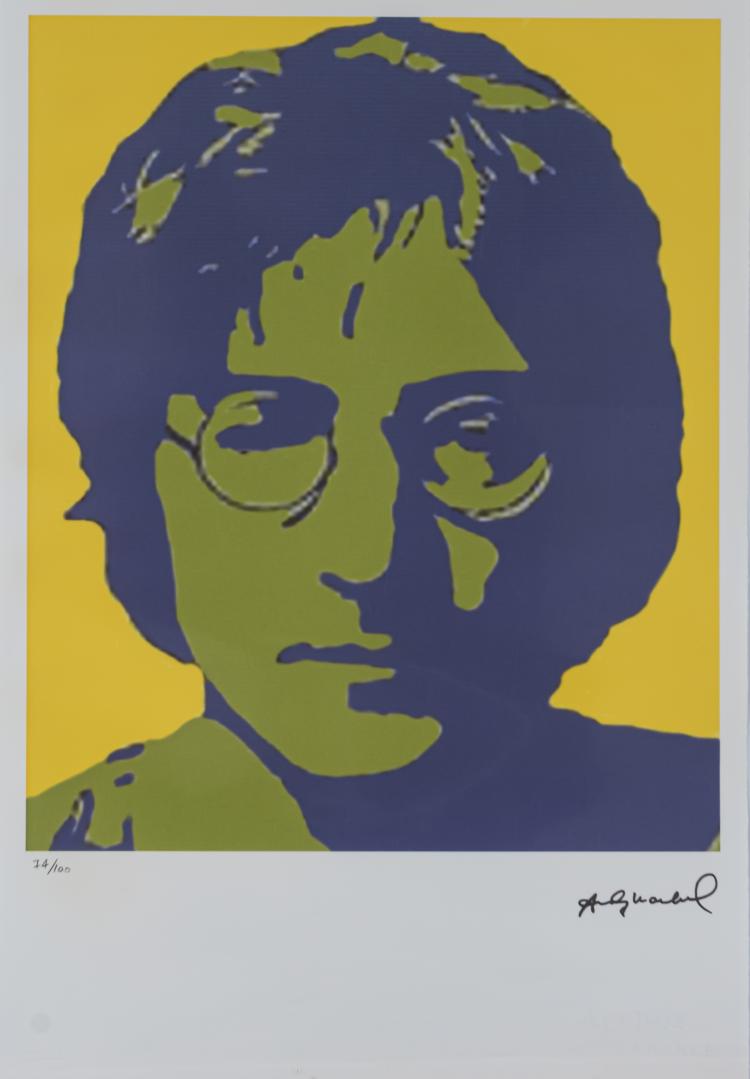 Hauptbild zu Objekt, Poster after 'John Lennon', 1986 (later print), Andy Warhol (after), Georges Israel Editeur, Paris, 160C 554