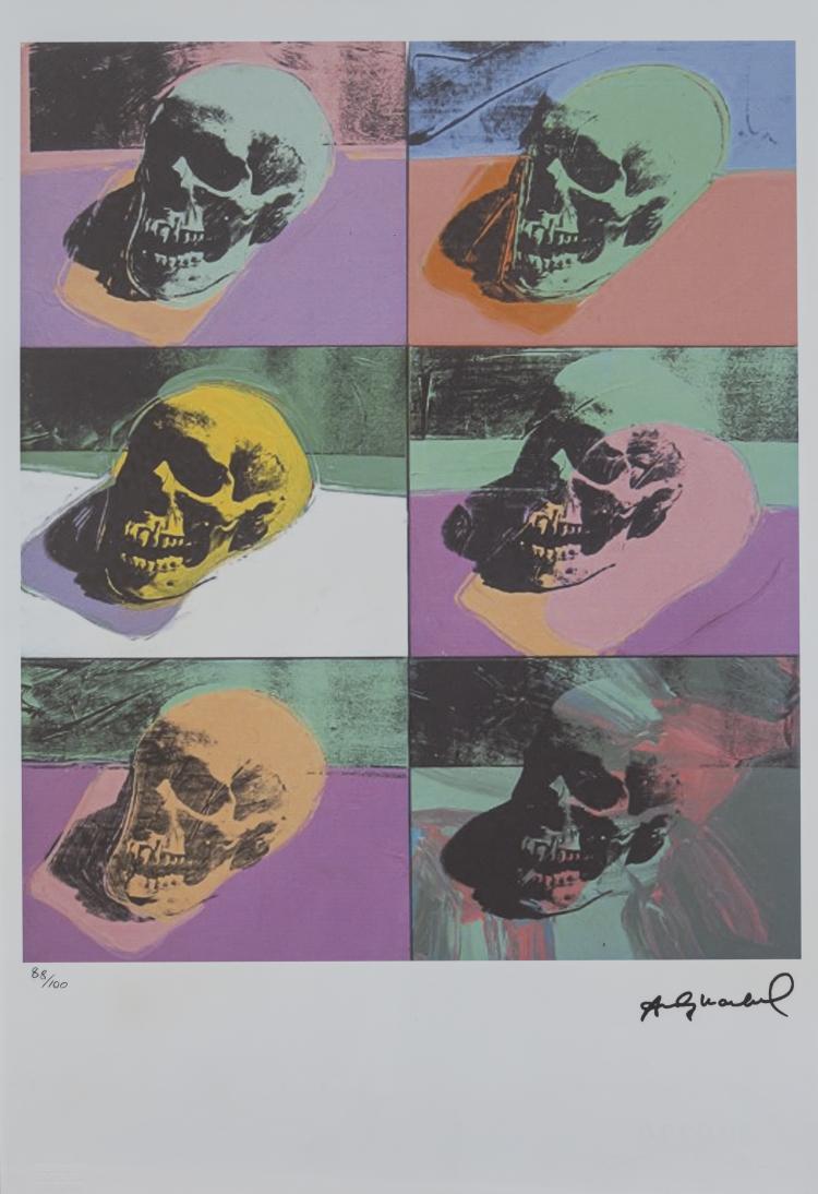 Hauptbild zu Objekt, Poster nach 'Skulls', 1976 (sp&auml;terer Druck), Andy Warhol (nach), Georges Israel Editeur, Paris, 160C 515