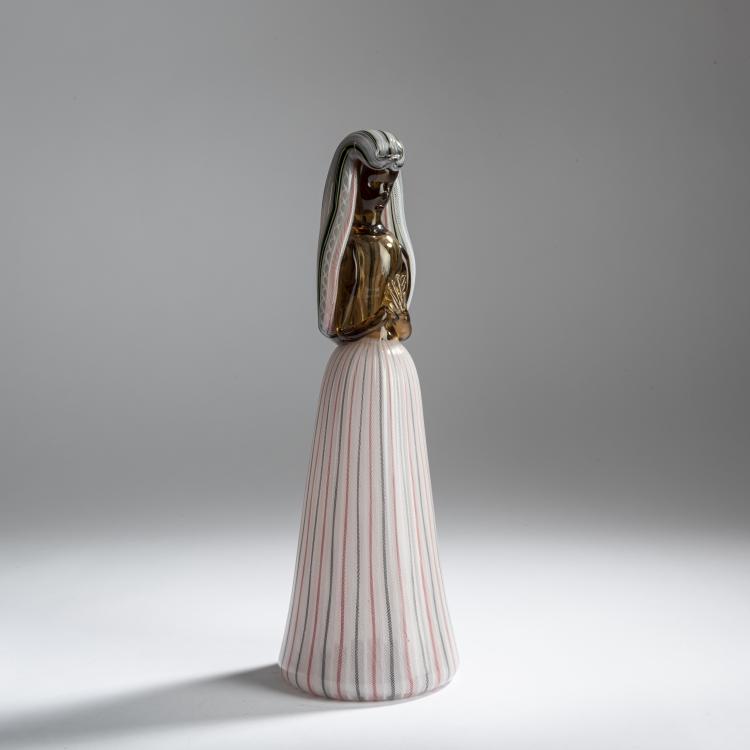 Bild 1 zu Objekt, Figure from the 'Costumi regionali' series, c. 1949, Fulvio Bianconi, Venini & C., Murano, 158C 820