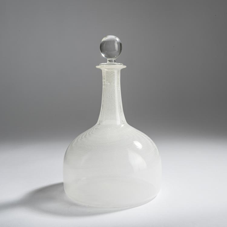 Bild 1 zu Objekt, 'Filigrana' bottle with stopper , 1981/82, Tapio Wirkkala, Venini & C., Murano, 158C 860