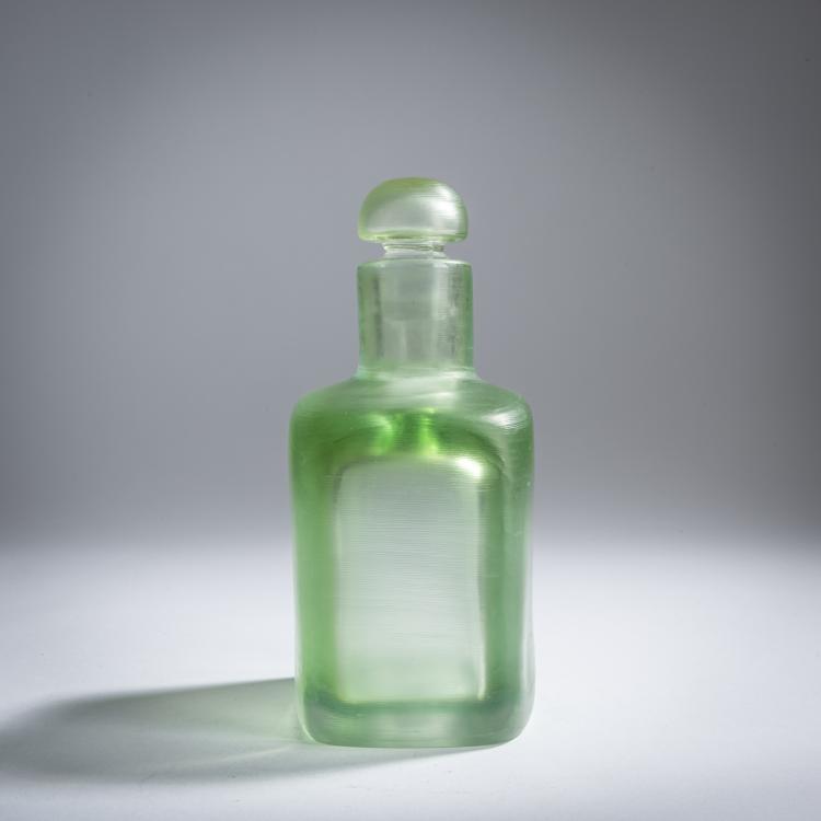 Bild 2 zu Objekt, 'Inciso' bottle with stopper, c. 1956, Paolo Venini, Venini & C., Murano, 158C 837