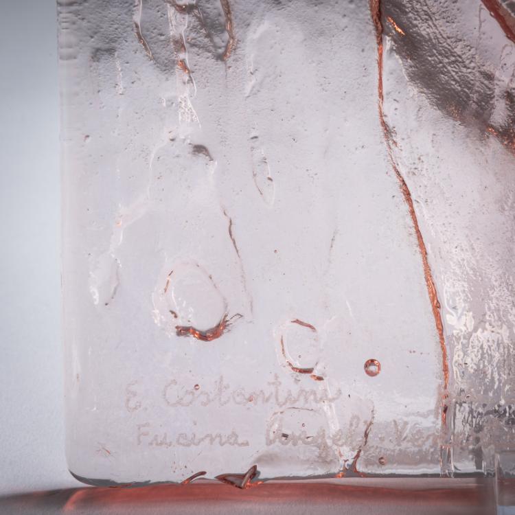 Bild 2 zu Objekt, Glass panel Mary with baby Jesus, c. 1960, Jean Cocteau, Fucina degli Angeli, Venedig; Egidio Costantini -, 158C 1007