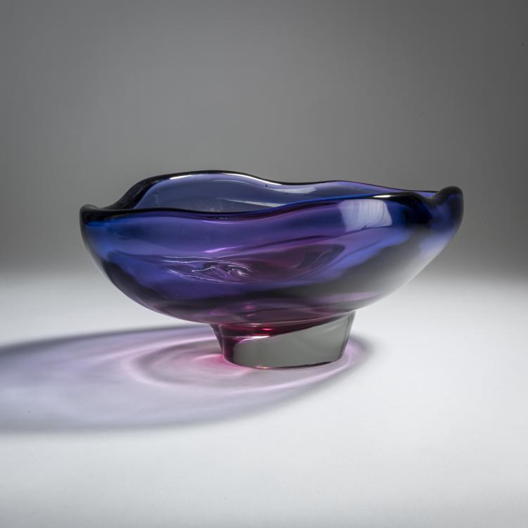 Bild 2 zu Objekt, 'Sommerso blu rubino' bowl, c. 1955, Flavio Poli, Seguso Vetri d'Arte, Murano, 158C 921