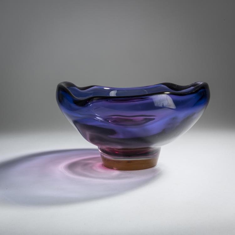 Bild 3 zu Objekt, 'Sommerso blu rubino' bowl, c. 1955, Flavio Poli, Seguso Vetri d'Arte, Murano, 158C 921
