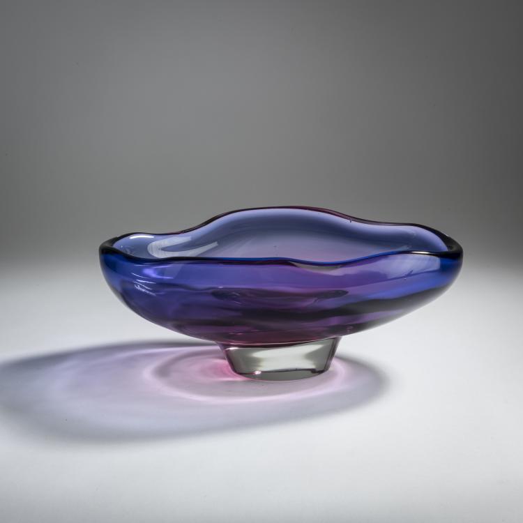 Bild 4 zu Objekt, 'Sommerso blu rubino' bowl, c. 1955, Flavio Poli, Seguso Vetri d'Arte, Murano, 158C 921