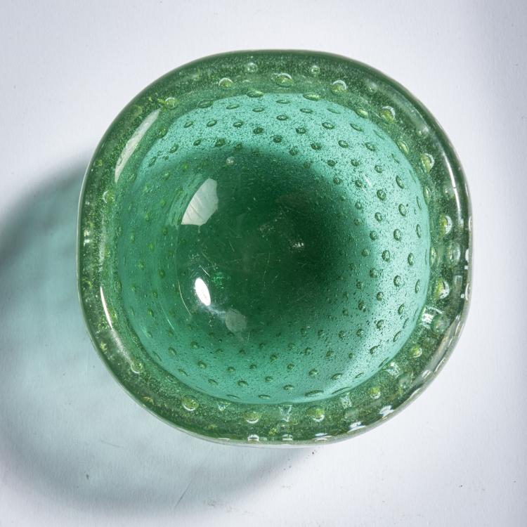 Bild 2 zu Objekt, 'Sommerso a bollicine' bowl, c. 1935, Carlo Scarpa, Venini & C., Murano, 158C 806