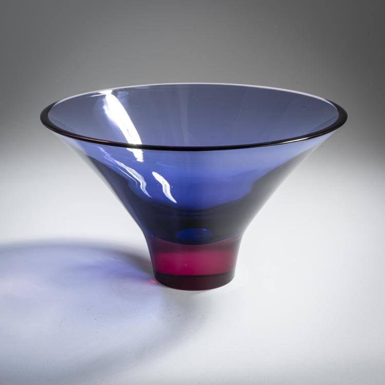 Bild 1 zu Objekt, Bowl 'Sommerso blu rubino', c. 1954, Flavio Poli, Seguso Vetri d'Arte, Murano, 158C 919
