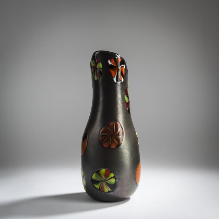 Bild 2 zu Objekt, 'Nerox stellato' vase, 1954, Ermanno Toso, Toso, Fratelli, Murano, 158C 973