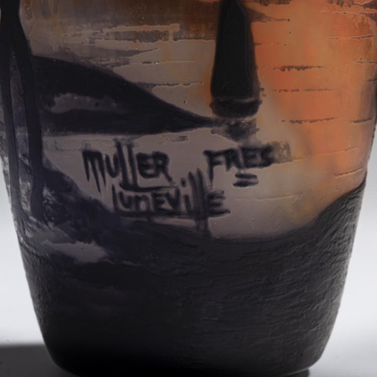 Bild 3 zu Objekt, Vase 'Paysage', um 1925, Muller Fr&egrave;res, Lun&eacute;ville, 159B 231