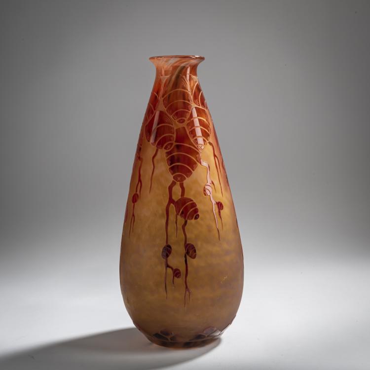 Hauptbild zu Objekt, 'C&egrave;dres' vase, 1924-27, Charles Schneider, Schneider, Epinay-sur-Seine, 159B 268