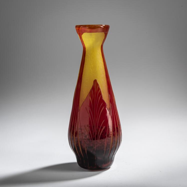 Hauptbild zu Objekt, Small 'Feuilles de Tabac' vase, 1922-23, Charles Schneider, Schneider, Epinay-sur-Seine, 159B 257