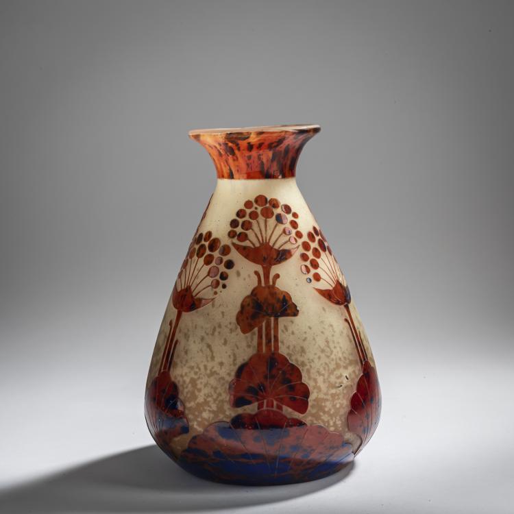 Hauptbild zu Objekt, Vase 'Ombelles', 1923-26, Charles Schneider, Schneider, Epinay-sur-Seine, 159B 262