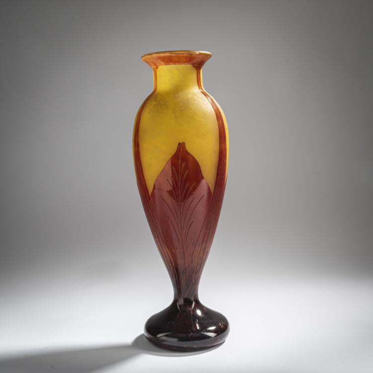 Bild 1 zu Objekt, Gro&szlig;e Vase 'Feuilles de Tabac', 1922-23, Charles Schneider, Schneider, Epinay-sur-Seine, 159B 258