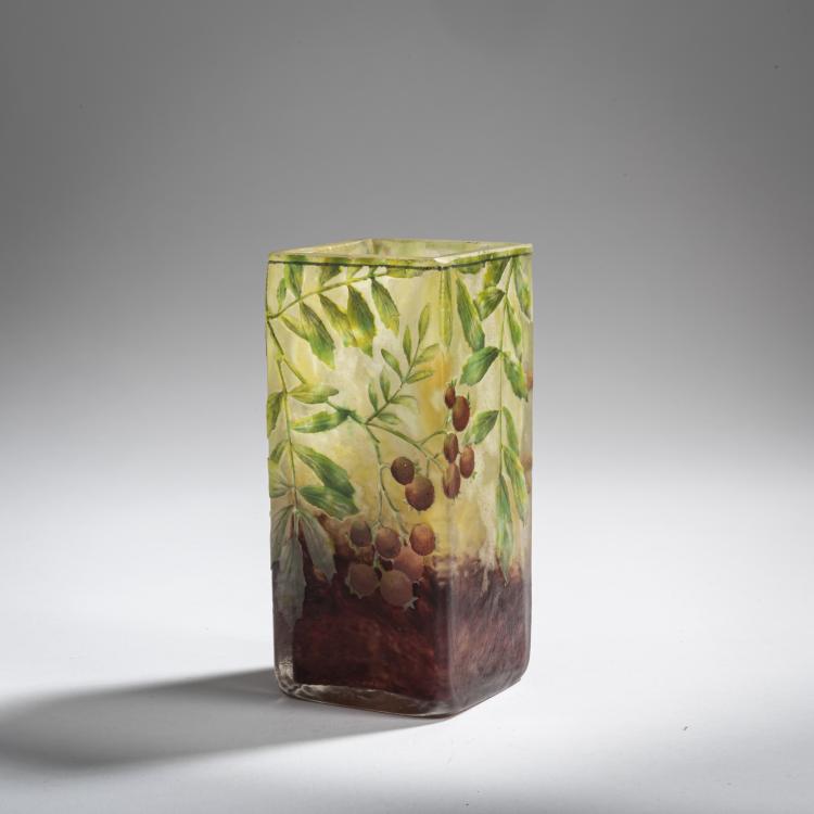 Hauptbild zu Objekt, Vase 'Sorbier', um 1914, Daum Fr&egrave;res, Nancy, 159B 150