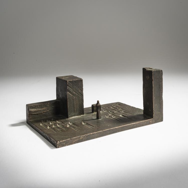 Bild 1 zu Objekt, Skulptur 'B&uuml;hnenbild', ca, 1970, Joachim Berthold, Berthold, Joachim, 160C 496