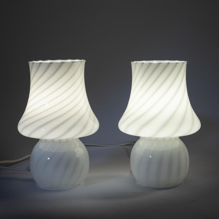 Bild 2 zu Objekt, 2 table lights, 1970s, A.V. Mazzega, Murano (zugeschrieben), 158A 255