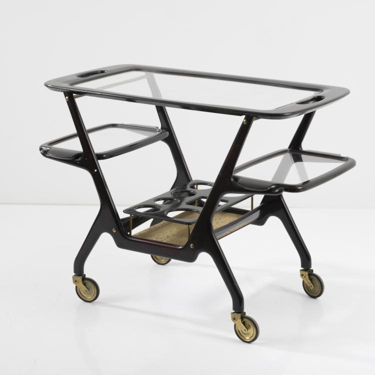 Bild 1 zu Objekt, Servierwagen / Barwagen, 1950er Jahre, Cesare Lacca (zugeschrieben), Italien, 158A 58