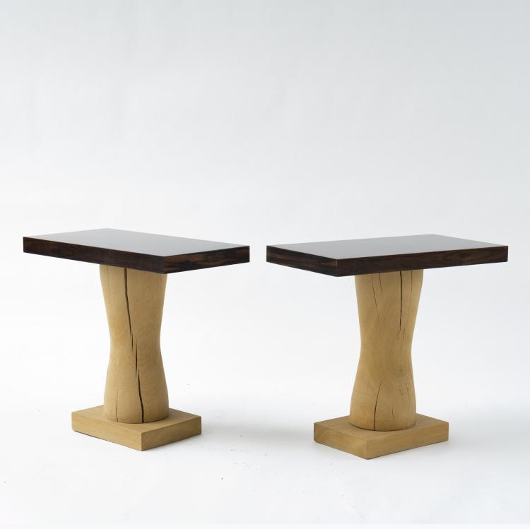 Hauptbild zu Objekt, 2 side tables, 2000s, Frankreich (zugeschrieben), 158B 570