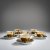 6 coffee cups with saucers 'Oro', 1960s