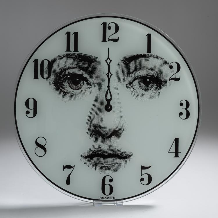 Hauptbild zu Objekt, Wall clock 'Viso', 1990/2000s, Barnaba Fornasetti, Fornasetti, Mailand, 158A 210