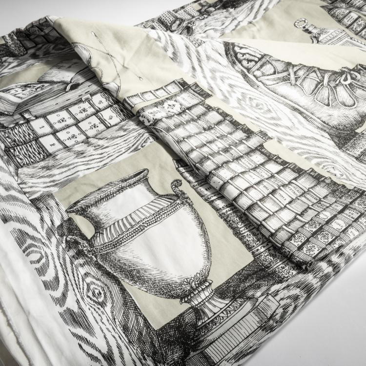 Bild 2 zu Objekt, 'Libreria' fabric, 1990 / 2000s, Barnaba Fornasetti, Luciano Marcato, Thann, 158A 212