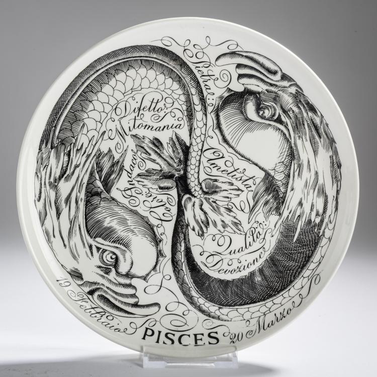 Bild 1 zu Objekt, 2 'Zodiaci' plates, 1970s, Piero Fornasetti, Fornasetti, Mailand, 158A 205