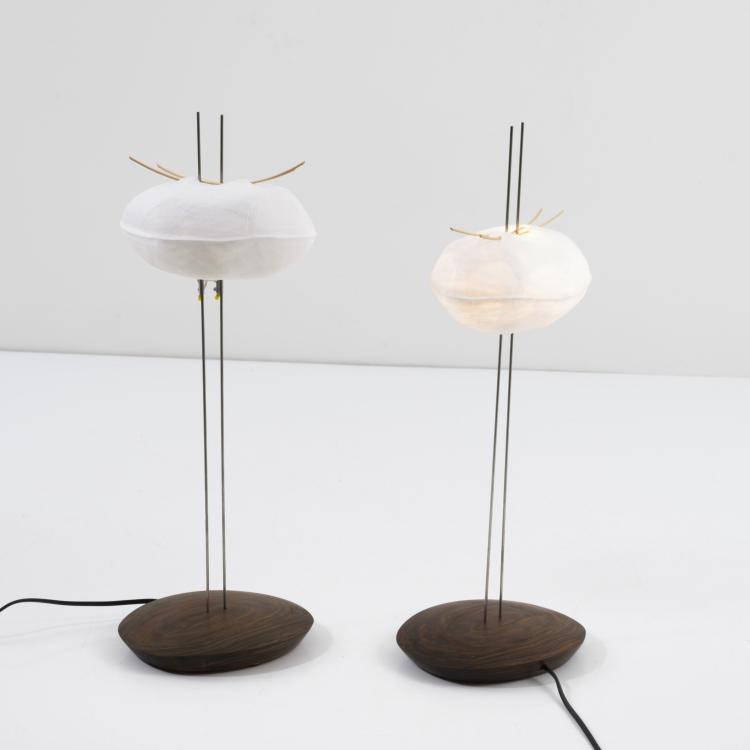 Bild 1 zu Objekt, 2 table lights 'Cocon suspendu', 2000/10, C&eacute;line Wright, C&eacute;line Wright, Paris, 158B 575