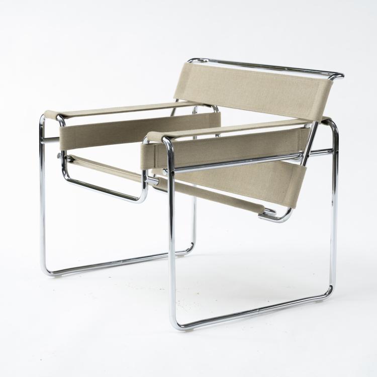 Hauptbild zu Objekt, Armchair 'B3' - 'Wassily', 1925, Marcel Breuer, Knoll International, New York, 158B 339
