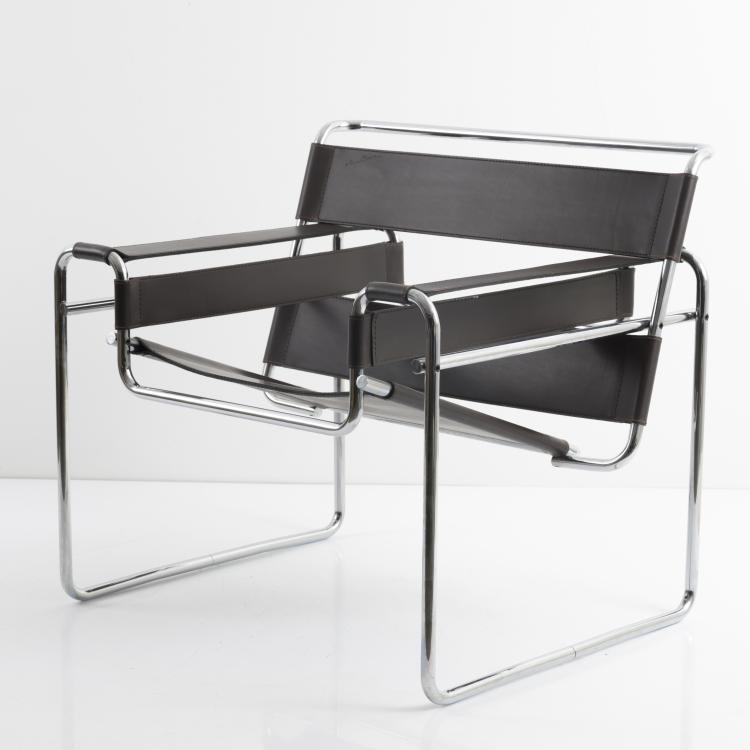 Hauptbild zu Objekt, Armlehnstuhl 'B3 - Wassily', 1925, Gavina, Mailand (KIGA; Knoll International - Gavina), 158B 337