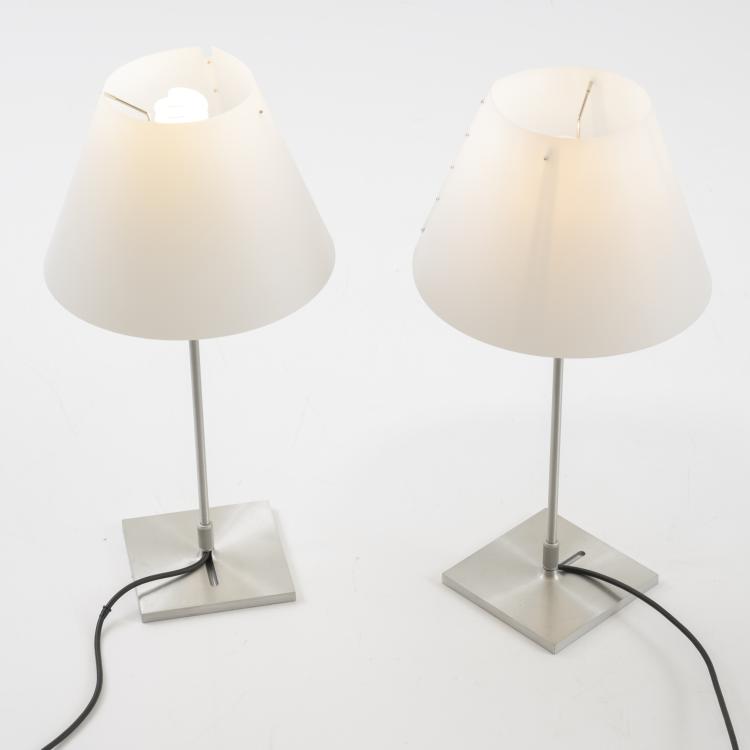 Bild 1 zu Objekt, Zwei Tischleuchten 'Costanza', 1986, Paolo Rizzatto, Luceplan, Mailand, 158A 296