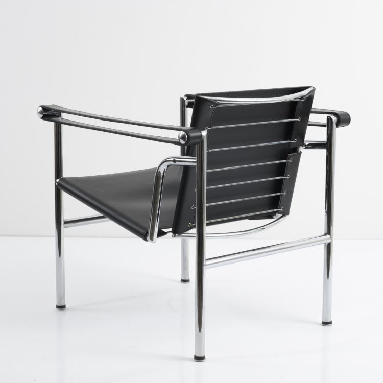 Bild 1 zu Objekt, 'LC 1' armchair, 1928, Pierre Jeanneret,Charlotte Perriand,Le Corbusier Charles-&Eacute;douard Jeanneret-Gris, Cassina, Mailand (zugeschrieben), 158B 348