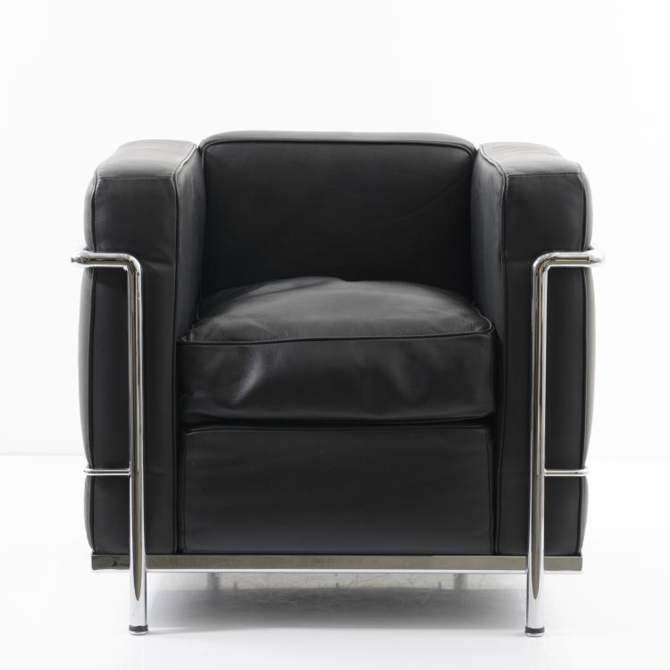 Bild 1 zu Objekt, 'LC 2' comfy chair, 1928, Pierre Jeanneret,Charlotte Perriand,Le Corbusier Charles-&Eacute;douard Jeanneret-Gris, 158B 343