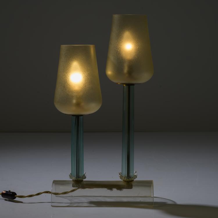 Hauptbild zu Objekt, Table light, 1940 / 50s, Seguso Vetri d'Arte, Murano, 158A 9