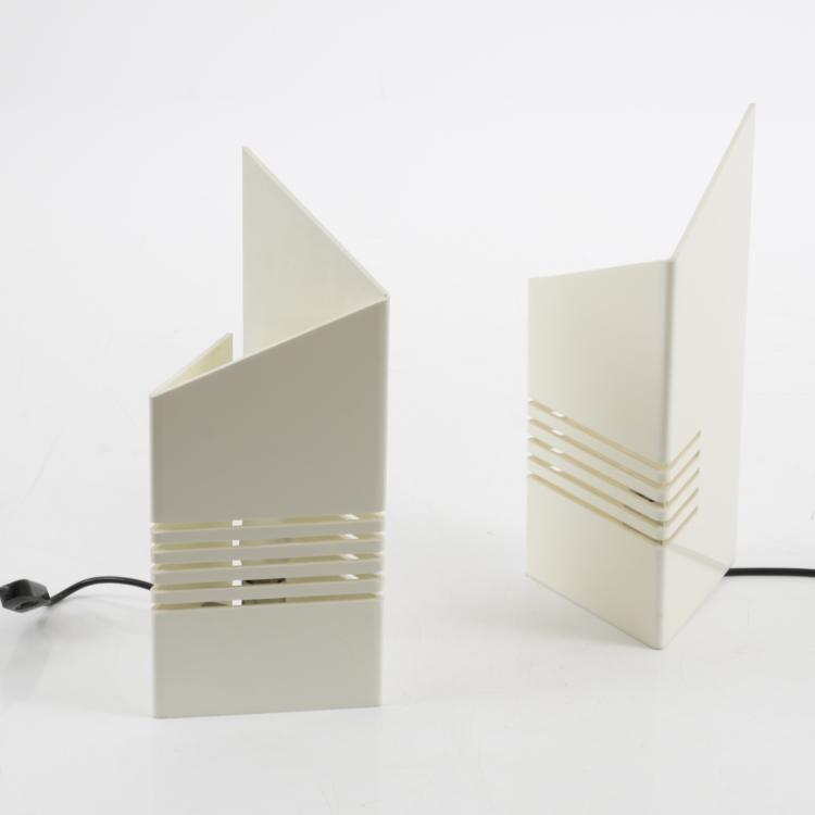 Hauptbild zu Objekt, 2 table lighs from the 'Personaggi' series, c. 1972, Lorenzo Carmellini,Federico Rezzonico, Tronconi, Corsico, 158A 241