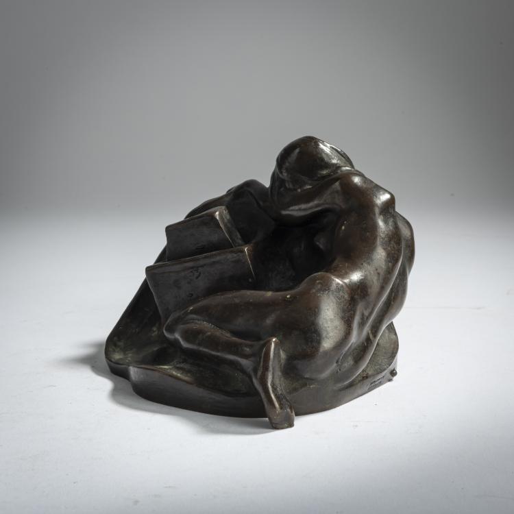 Bild 2 zu Objekt, Fig&uuml;rlicher Streichholzhalter, um 1900, Paul Du Bois, Petermann, Br&uuml;ssel, 159C 357