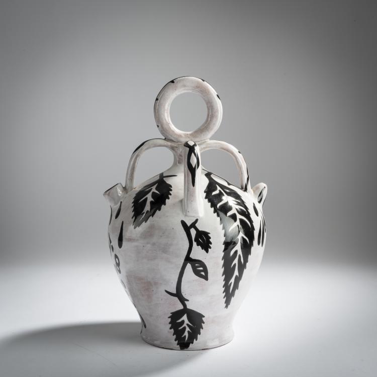 Hauptbild zu Objekt, Decorative jug, 1950s, Jean Lur&ccedil;at, Sant-Vicens, Perpignan, 158B 448