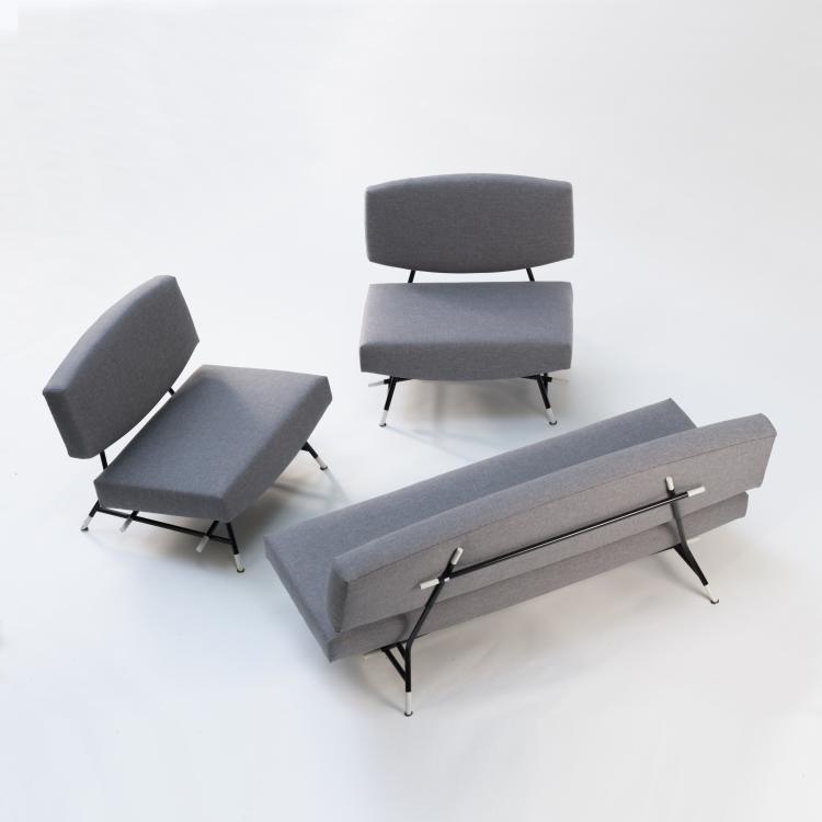 Bild 13 zu Objekt, Zwei Sessel, ein Dreiersofa '865', 1958, Ico Parisi, Figli di Amedeo Cassina, Meda, 158A 78